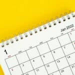 Calendar starting on January 2022
